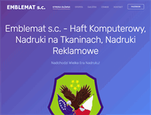 Tablet Screenshot of emblemat.pl